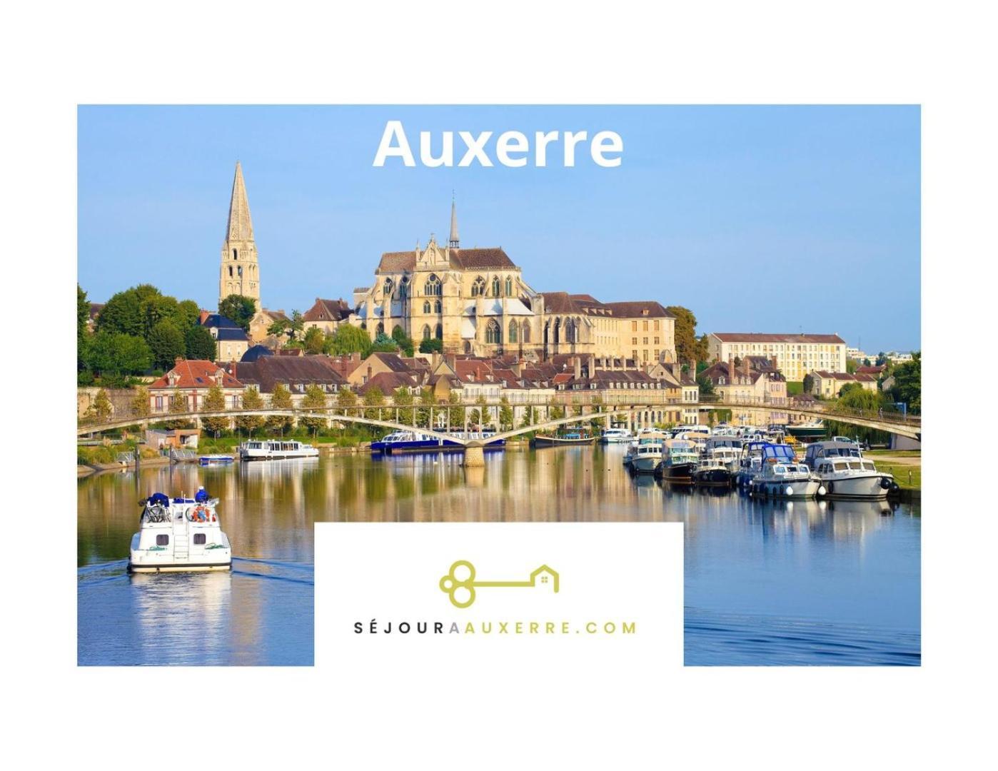 Le Repere Des Sommeliers - Sejour A Auxerre Apartment Luaran gambar
